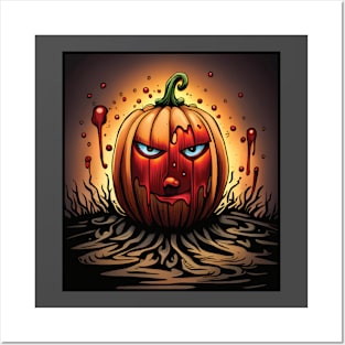 Bloody Pumpkin Posters and Art